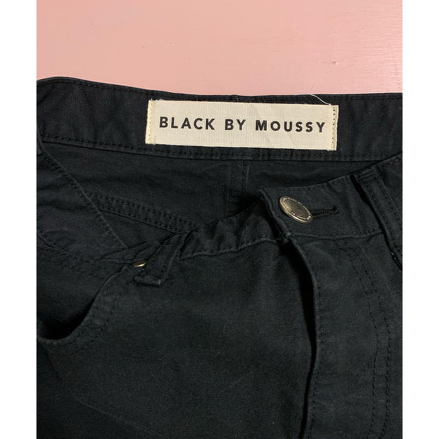 BLACK by moussy(ブラックバイマウジー)のJava カラーパンツ　ブラック レディースのパンツ(カジュアルパンツ)の商品写真