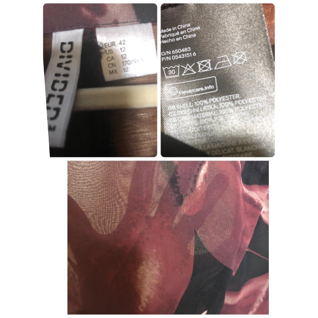 H&M(エイチアンドエム)のH＆M レディース　ロングブラウス　42 レディースのトップス(シャツ/ブラウス(長袖/七分))の商品写真