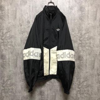 A518/adidas アディダス トレフォイル ビッグロゴ ナイロンジャケット