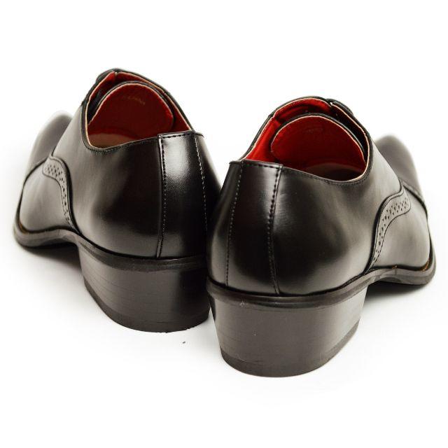 【新品】ビジネスシューズ メンズ 革靴 ストレートチップ 黒 24.5~28cm メンズの靴/シューズ(ドレス/ビジネス)の商品写真