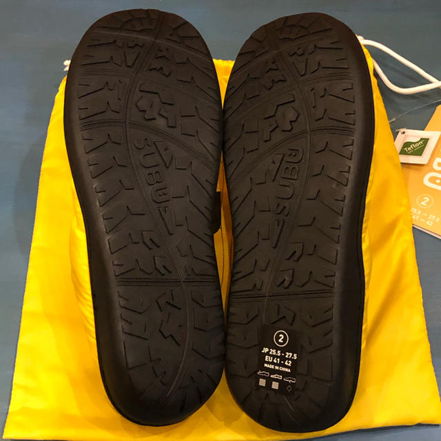 SUBU スブ 冬用サンダル 2019モデル新品 イエロー2 メンズの靴/シューズ(サンダル)の商品写真