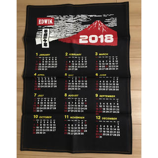 エドウィン(EDWIN)の【非売品】EDWINデニム生地カレンダー2018年(送料込み)(カレンダー/スケジュール)