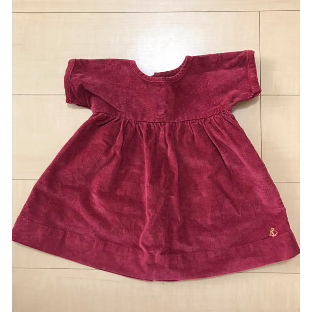 PETIT BATEAU(プチバトー)のプチバトー チュニックワンピース♡70〜80cm キッズ/ベビー/マタニティのベビー服(~85cm)(ワンピース)の商品写真