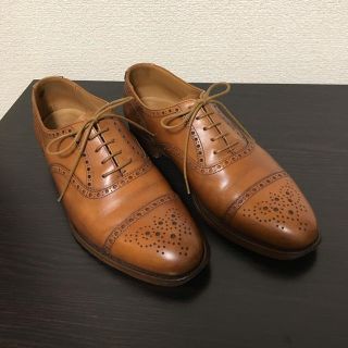 クロケットアンドジョーンズ(Crockett&Jones)のクロケット　セミブローグ　ウェストミンスター　uk8.5 英国製(ドレス/ビジネス)