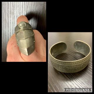 ♦︎古代ローマ風♢指輪＋バングルセット(リング(指輪))