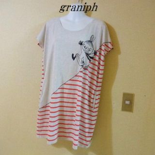 グラニフ(Graniph)のgraniphグラニフ♡ムーミン　ミイ柄ワンピース(ひざ丈ワンピース)