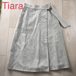 ティアラ(tiara)の【ぶーげん様専用】Tiara ツイード 巻きスカート 🍄(ひざ丈スカート)