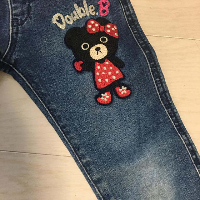 DOUBLE.B(ダブルビー)のミキハウス ダブルビー　デニムパンツ キッズ/ベビー/マタニティのキッズ服女の子用(90cm~)(パンツ/スパッツ)の商品写真