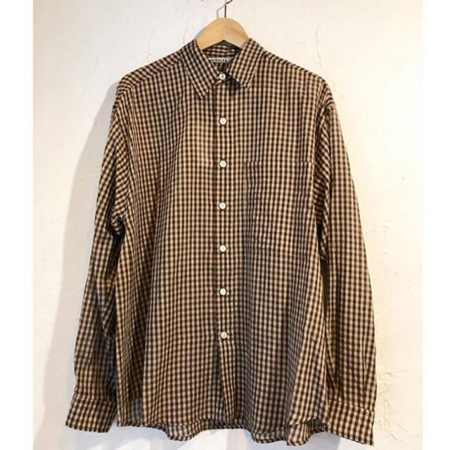 COMOLI(コモリ)のAURALEE SUPER LIGHT CHECK BIG SHIRTS メンズのトップス(シャツ)の商品写真