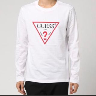 ゲス(GUESS)のGuess ゲス TRIANGLE LOGO TEE ロングTシャツ XL(Tシャツ/カットソー(七分/長袖))