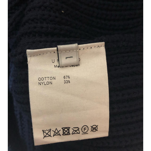 UNUSED(アンユーズド)の18ss UNUSED 5G Crew Neck Knit サイズ1 ネイビー メンズのトップス(ニット/セーター)の商品写真