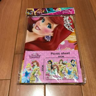 ディズニー(Disney)のプリンセス　レジャーシート　ピンク(弁当用品)