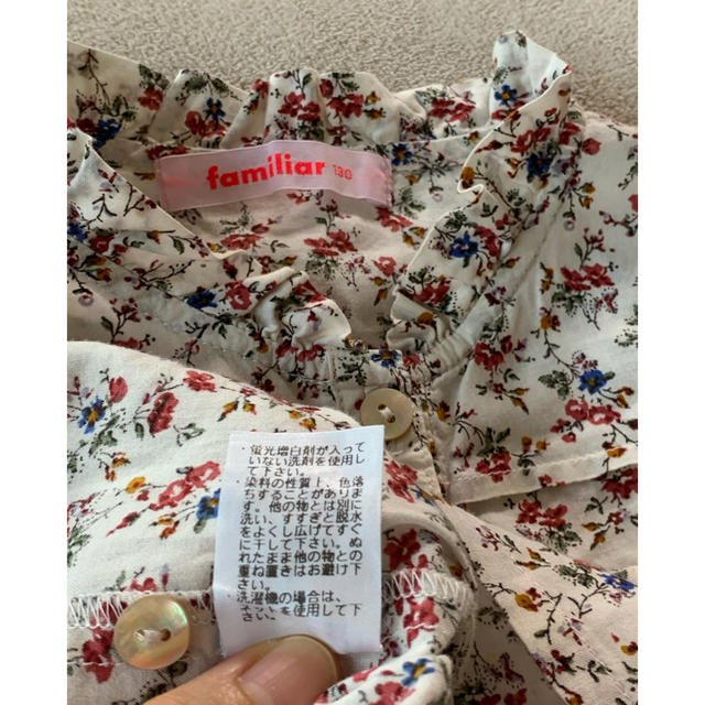 familiar(ファミリア)のfamiliar ブラウス130cm キッズ/ベビー/マタニティのキッズ服女の子用(90cm~)(ブラウス)の商品写真