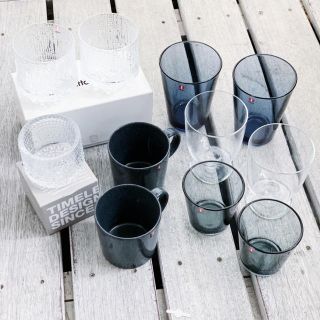 イッタラIittala　カルティオ　欧州限定品　ブルークリスタル4