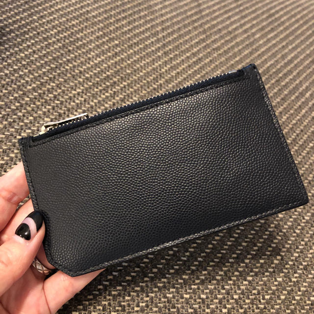 新品未使用✨SAINT LAURENT フラグメントケース レザー グレー