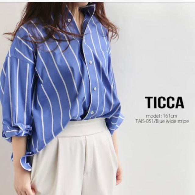 TICCA ティッカ　ストライプ シャツ　ブラウス