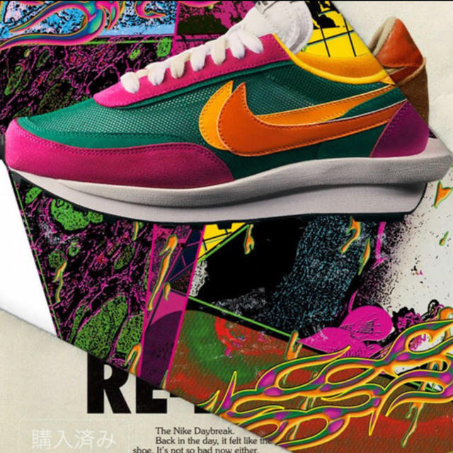 NIKE×sacai LD Waffle pinegreenメンズ