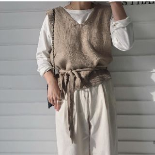 トゥデイフル(TODAYFUL)のwillfully arrange cache-coeur knit vest(ニット/セーター)