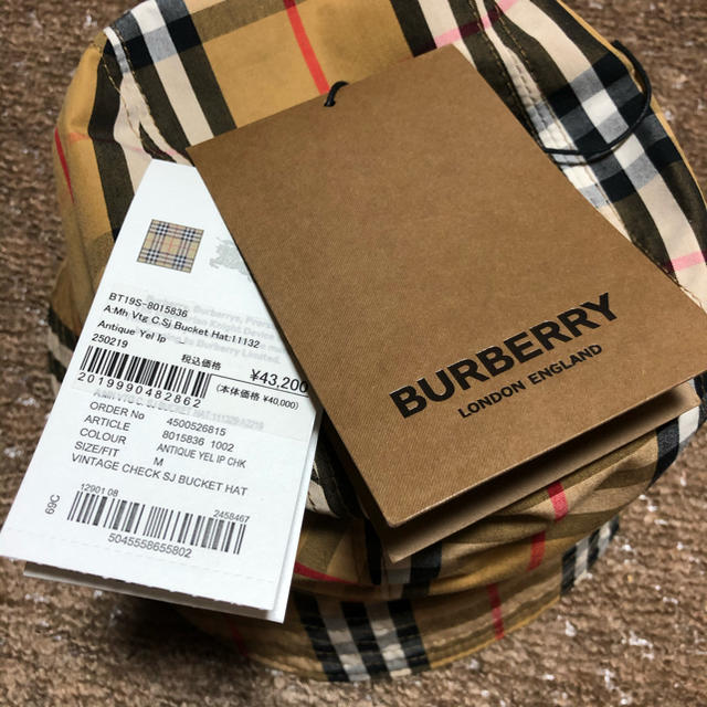 BURBERRY(バーバリー)のBURBERRY バーバリー vintage check bucket hat メンズの帽子(ハット)の商品写真