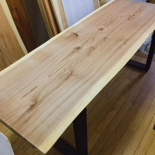 値下げ☆大特価 W185サイズ 銘木 天然一枚板ダイニングテーブル