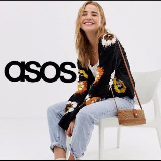 エイソス(asos)のちゃよ様専用❗️新品未使用★asos かぎ編み 花柄 カーディガン(カーディガン)