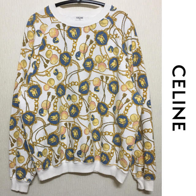 celine(セリーヌ)のCELINE スウェット セリーヌ ヴィンテージ ゴールドチェーン 総柄  レディースのトップス(トレーナー/スウェット)の商品写真