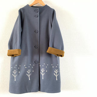 プードゥドゥ(POU DOU DOU)のボトルネック裾刺繍コート(ロングコート)