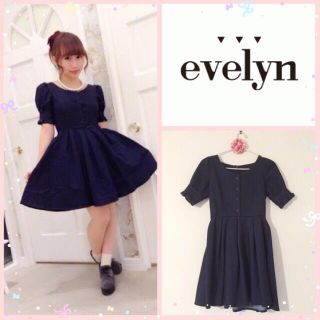 エブリン(evelyn)のevelyn♡デニムワンピース(ミニワンピース)