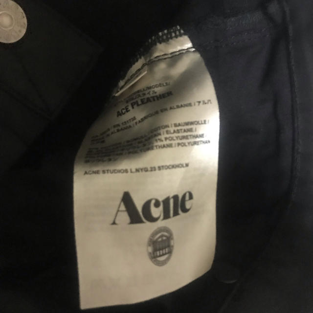 ACNE(アクネ)のAcne Studios ブラックデニム パンツ メンズのパンツ(デニム/ジーンズ)の商品写真