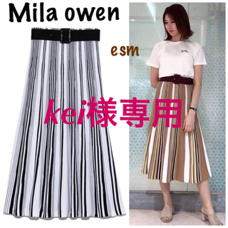 ミラオーウェン(Mila Owen)のMila owen☆ミラオーウェン☆パネル切り替えニットスカート(ロングスカート)
