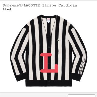 シュプリーム(Supreme)のsupreme lacoste stripe cardigan L(カーディガン)