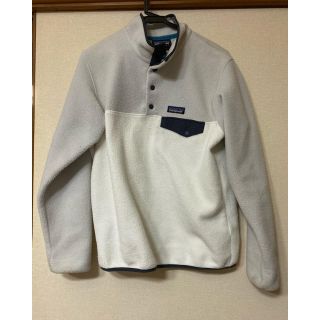 パタゴニア(patagonia)のパタゴニアフリーススナップＴ ホワイト×グレー(ブルゾン)