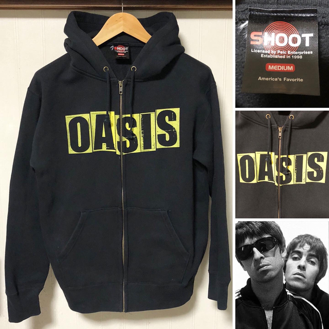 希少❗️SHOOT OASIS オアシス ジップアップ パーカー 黒M