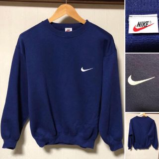 ナイキ(NIKE)の90s 銀タグ NIKE ナイキ ワンポイント スウォッシュ スウェット 古着(スウェット)