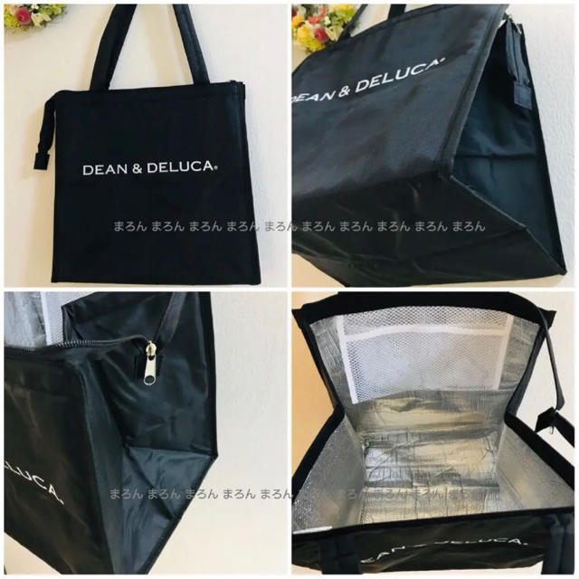 DEAN & DELUCA(ディーンアンドデルーカ)の【大容量】DEAN&DELUCA保冷バッグ 黒 Lサイズ トートバッグエコバッグ レディースのバッグ(エコバッグ)の商品写真