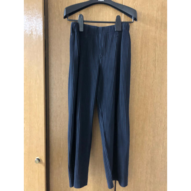 ISSEY MIYAKE - homme plisse issey miyake 定番 ストレート ネイビー