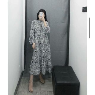 ザラ(ZARA)の517★秋冬 ヒョウ柄レオパード柄ワンピース(ひざ丈ワンピース)