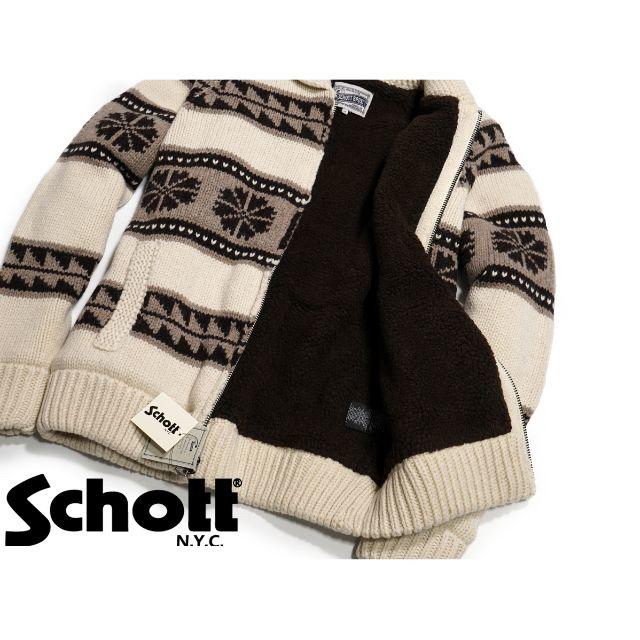 schott(ショット)のSchott NYC ショット ■ XXL カウチン セーター ジャケット メンズのジャケット/アウター(その他)の商品写真