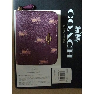 コーチ(COACH)の新品未使用　COACH　スモールジップアラウンドウォレット　マウス　プリント(財布)