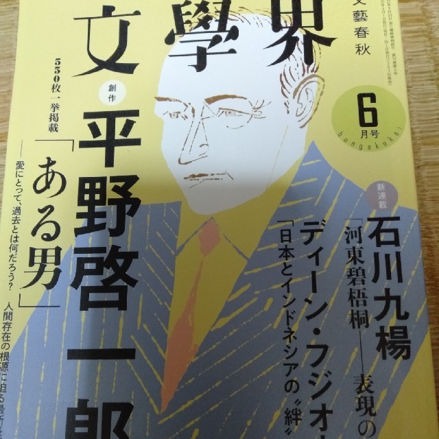 文学界 2018年 06月号  エンタメ/ホビーの雑誌(文芸)の商品写真