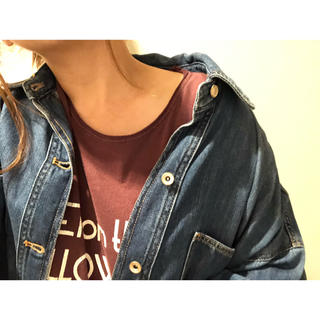 ザラ(ZARA)のZARA♡オーバーサイズシャツジャケット(Gジャン/デニムジャケット)