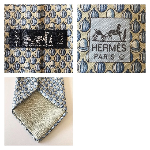 Hermes(エルメス)の【期間限定セール】♥美品　HERMES　エルメス　ブルー　ネクタイ　シルク メンズのファッション小物(ネクタイ)の商品写真