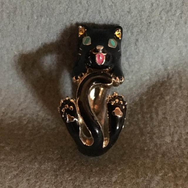 ANNA SUI(アナスイ)のアナスイ  黒猫 リング レディースのアクセサリー(リング(指輪))の商品写真