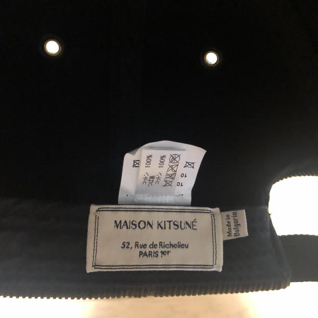 MAISON KITSUNE'(メゾンキツネ)のメゾンキツネ　コーデュロイキャップ メンズの帽子(キャップ)の商品写真
