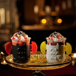 スターバックスコーヒー(Starbucks Coffee)のスターバックス ハロウィン カップスタンド 2種(ブラック＆ホワイト)セット(ノベルティグッズ)