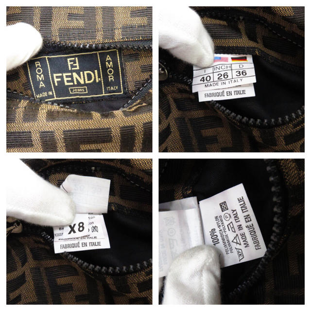 FENDI(フェンディ)のフェンディ リバーシブル ベスト ズッカ柄 ノースリーブ FENDI レディースのトップス(ベスト/ジレ)の商品写真