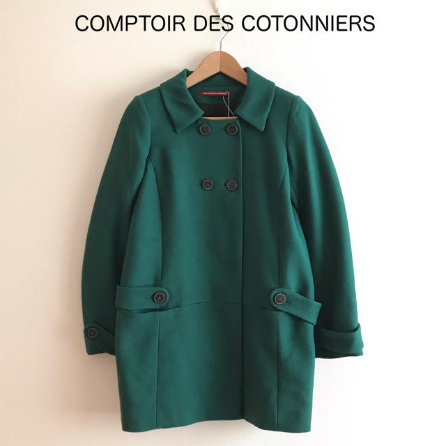 Comptoir des cotonniers(コントワーデコトニエ)のコントワーデコトニエ☆ウールコート 通勤仕事S 上品 秋冬 レディース ロング レディースのジャケット/アウター(ロングコート)の商品写真