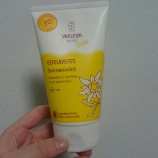 ヴェレダ(WELEDA)のWELEDA エーデルワイスサンミルク(日焼け止め/サンオイル)