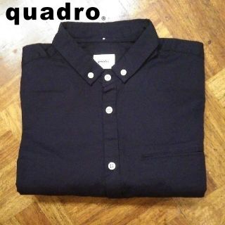 クアドロ(QUADRO)の新品 quadro✨クオドロ 高密度ダンプ シャツ チビ襟ブラウス ボタンダウン(シャツ/ブラウス(長袖/七分))