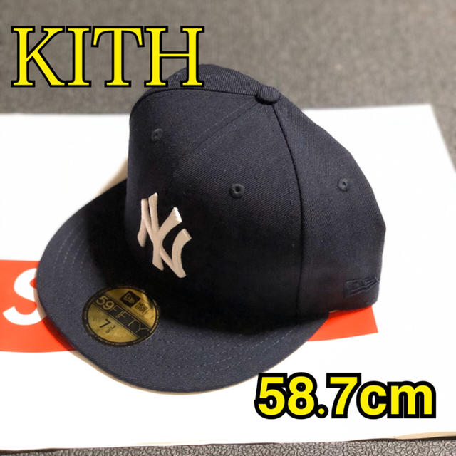 KITH NEW ERA フロントボックスロゴ キャップ 7 3/8 美品